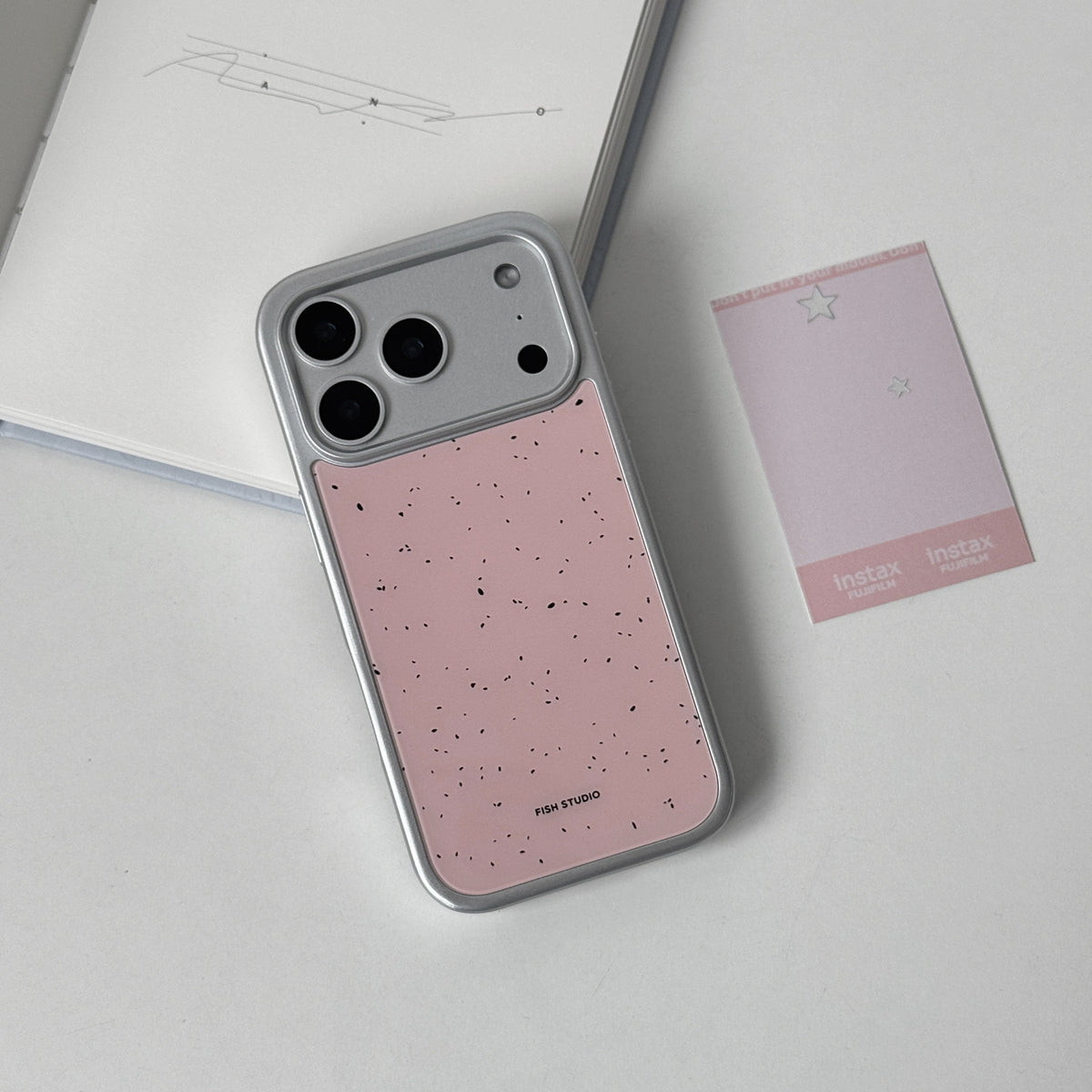 Pink Ink Speckle Phone Case-FI002G