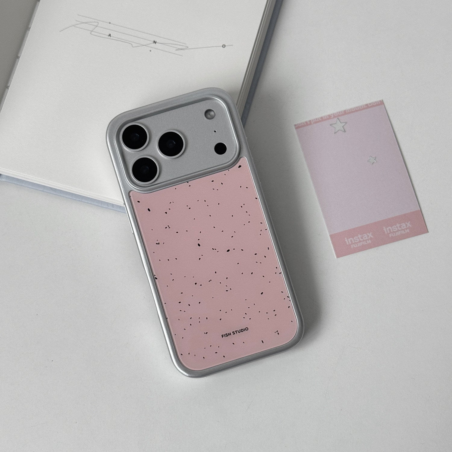 Pink Ink Speckle Phone Case-FI002G