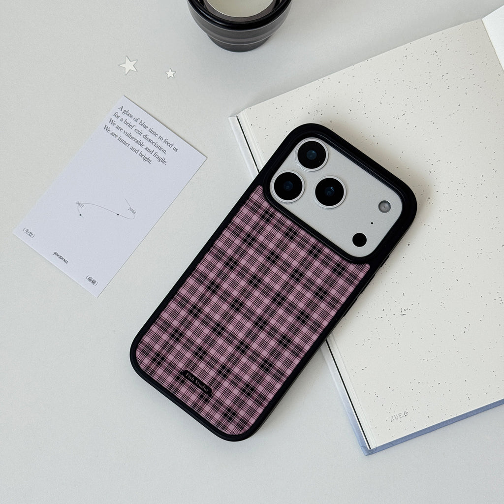 Retro Plaid & Grid Phone Case-FI008AC