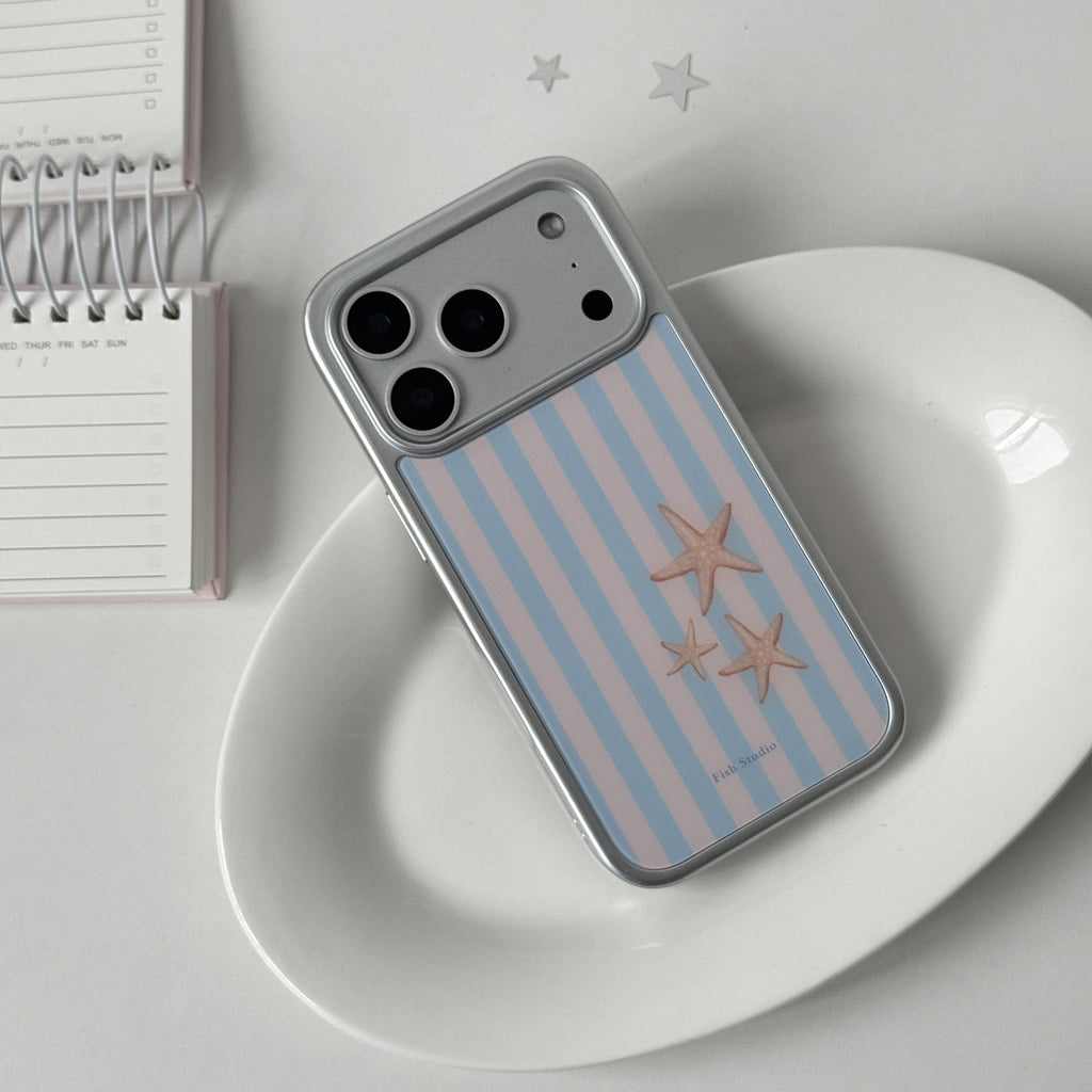 Striped Starfish Phone Case-FI007G