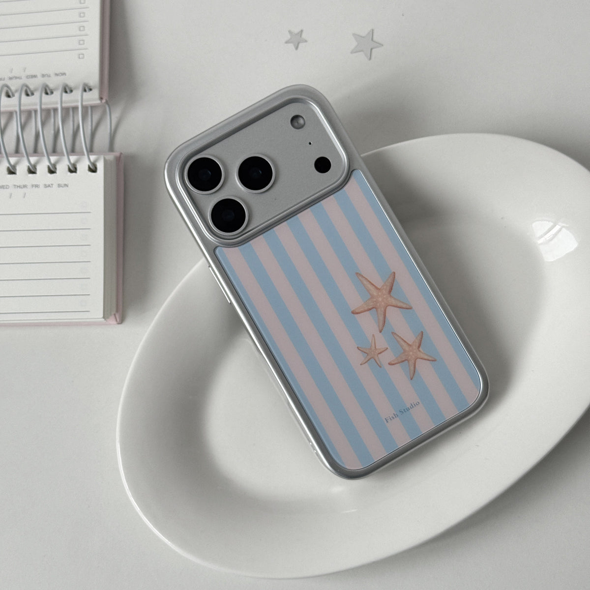 Striped Starfish Phone Case-FI007G