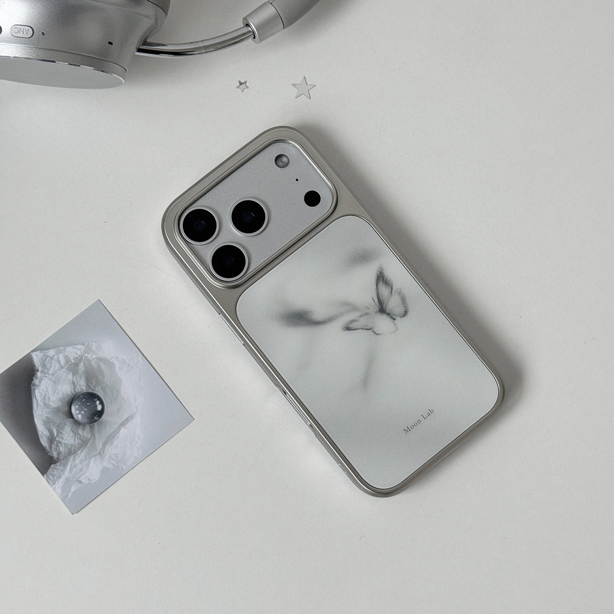Smoky Gray Butterfly Phone Case- ML011AC