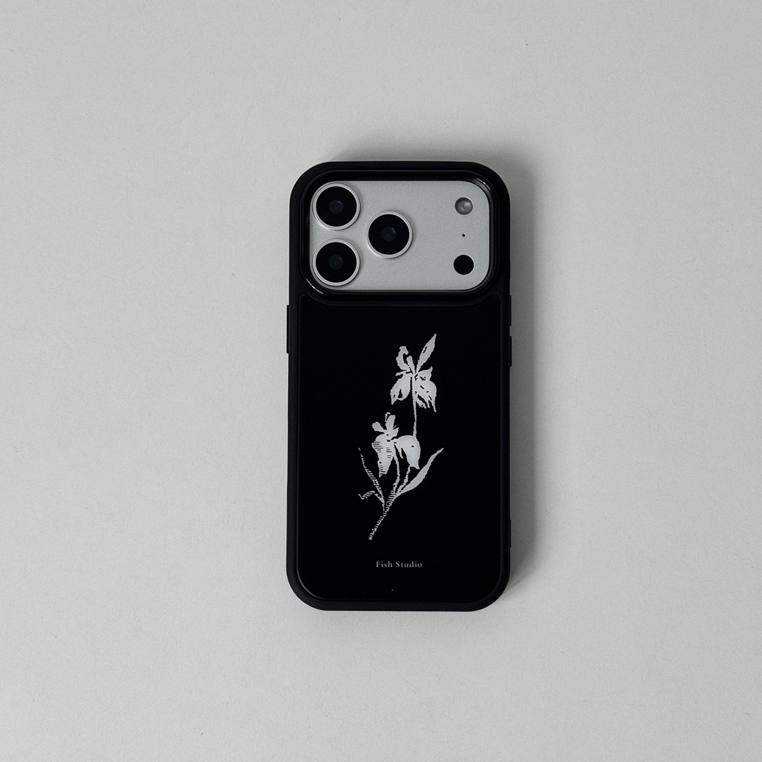 Midnight White Iris Phone Case-FI001AC