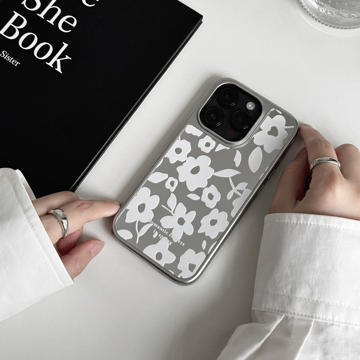 Mirror Floral Phone Case-FI023AC