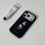 Midnight White Iris Phone Case-FI001AC