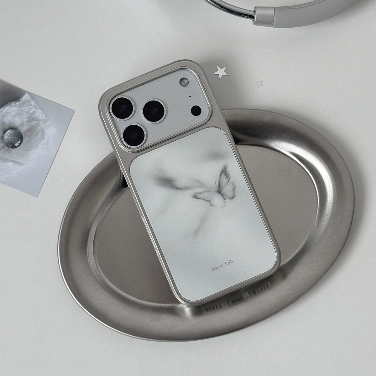 Smoky Gray Butterfly Phone Case- ML011AC