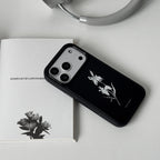Midnight White Iris Phone Case-FI001AC