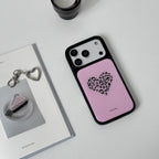 Leopard Heart Epoxy Resin Phone Case-FI014R