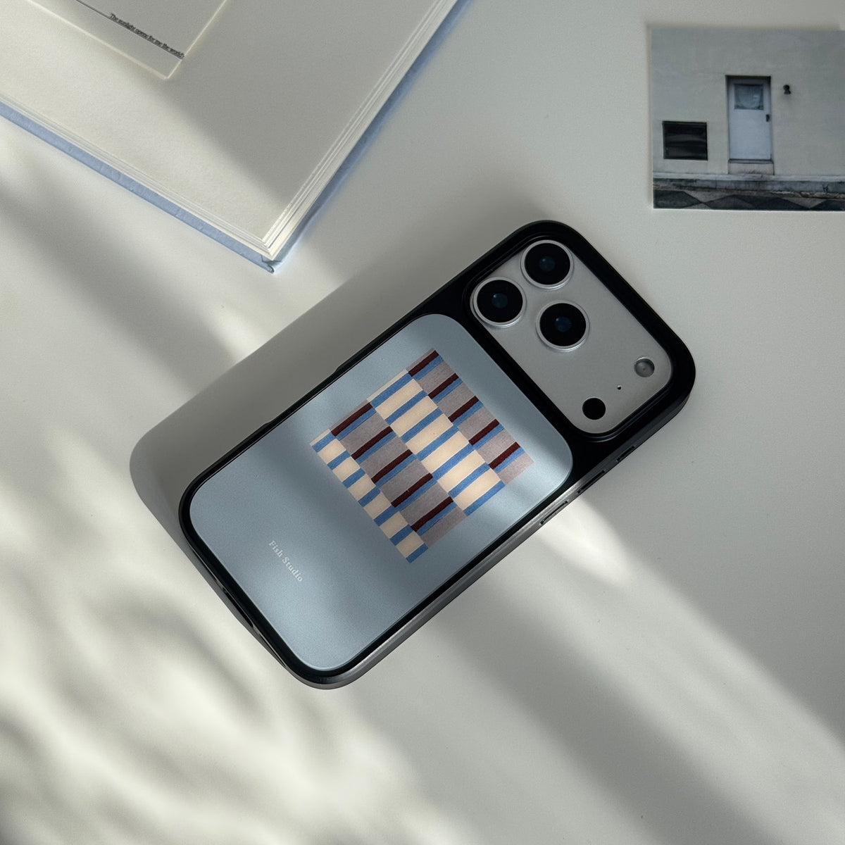 Modern Geometric Plaid Phone Case-FI019AC