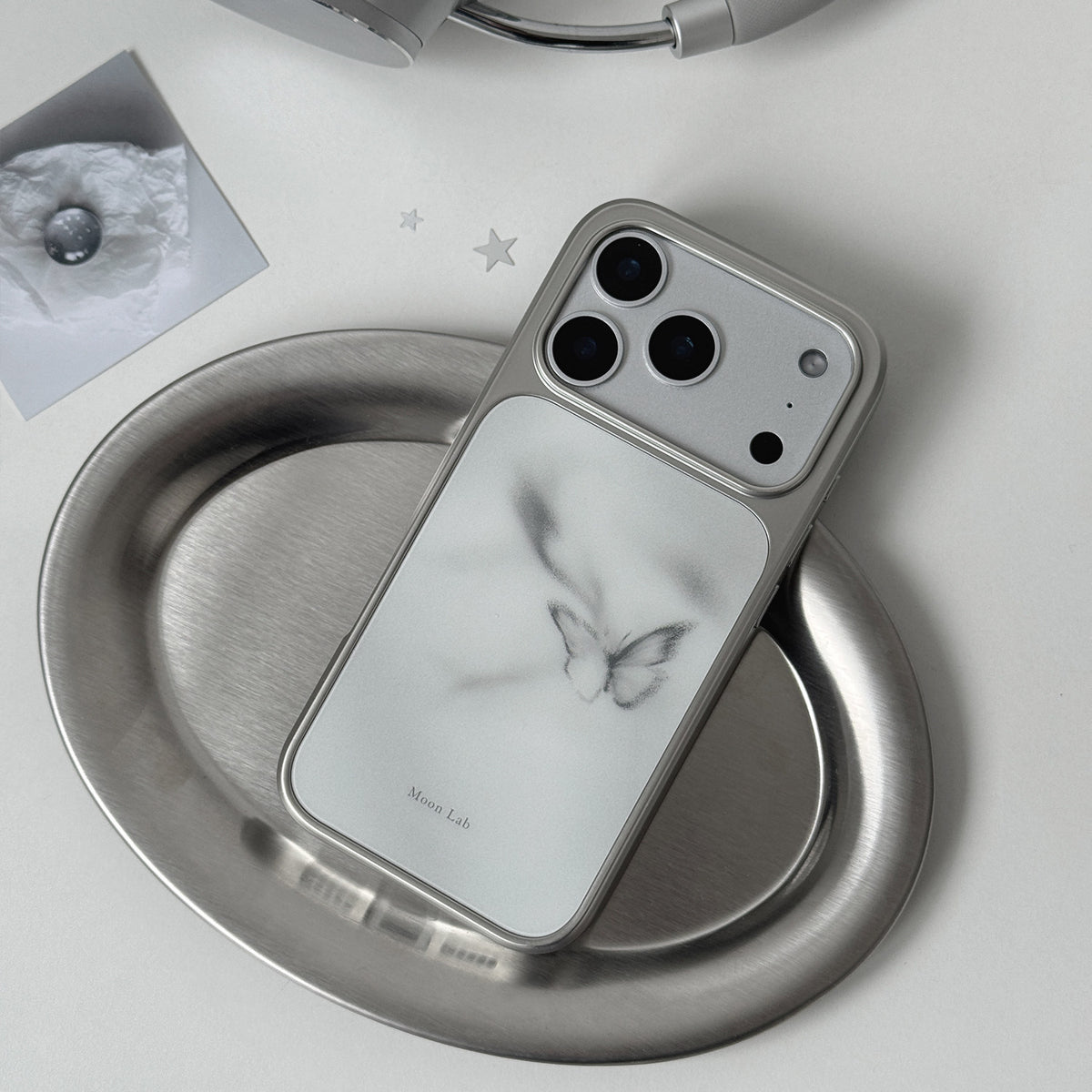 Smoky Gray Butterfly Phone Case- ML011AC