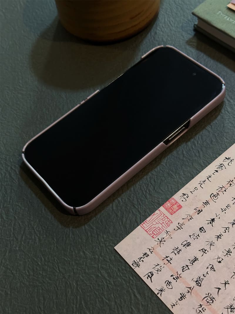 「Chinoiserie」Purple Pine Chinese Brush Painting Phone Case | iPhone Case | Three Fleas