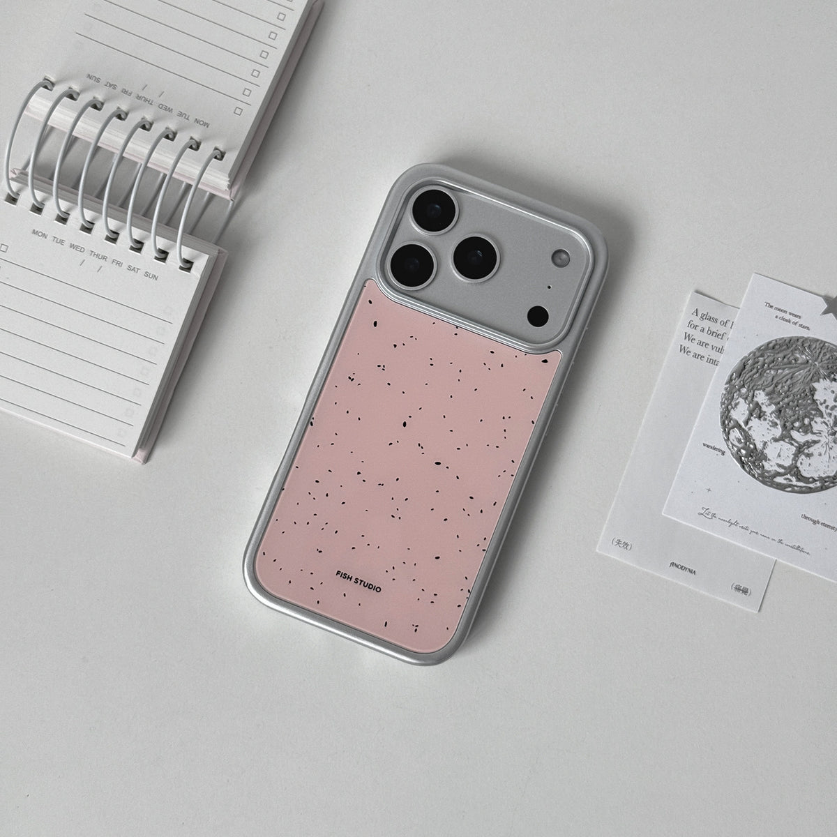 Pink Ink Speckle Phone Case-FI002G