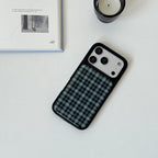 Plaid Resin Epoxy Phone Case-FI011R