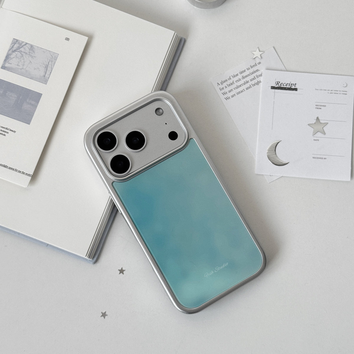 Misty Cyan Sky Phone Case-FI005G
