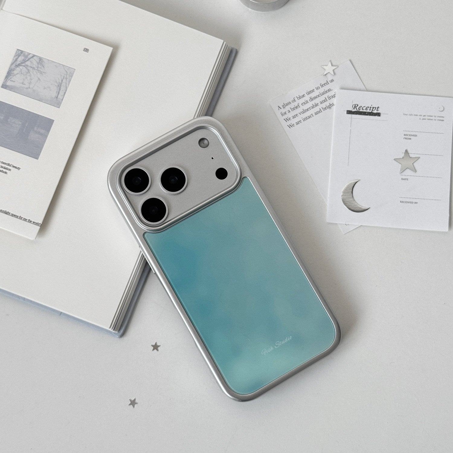 Misty Cyan Sky Phone Case-FI005G