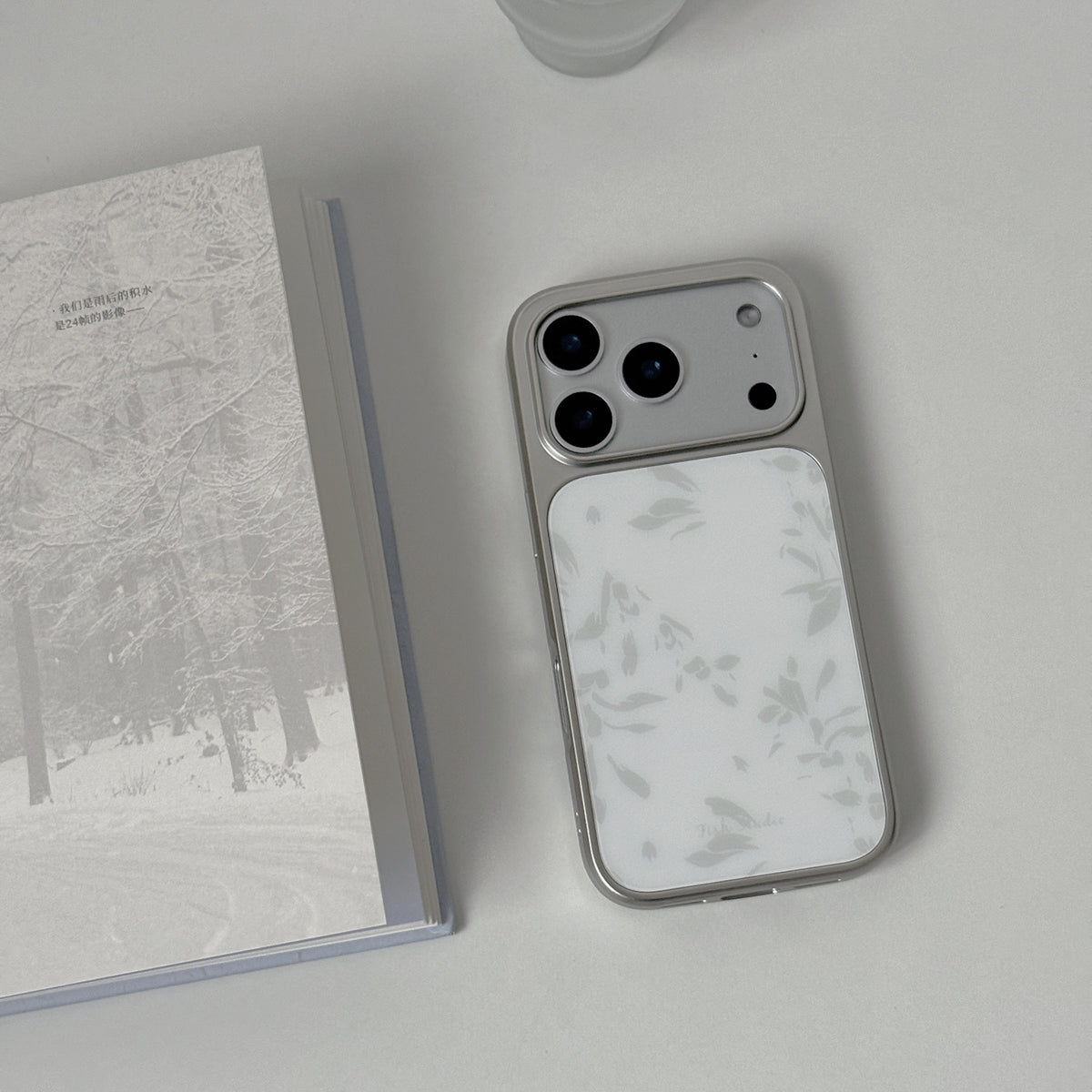 Grey Floral Ink Phone Case-FI018AC