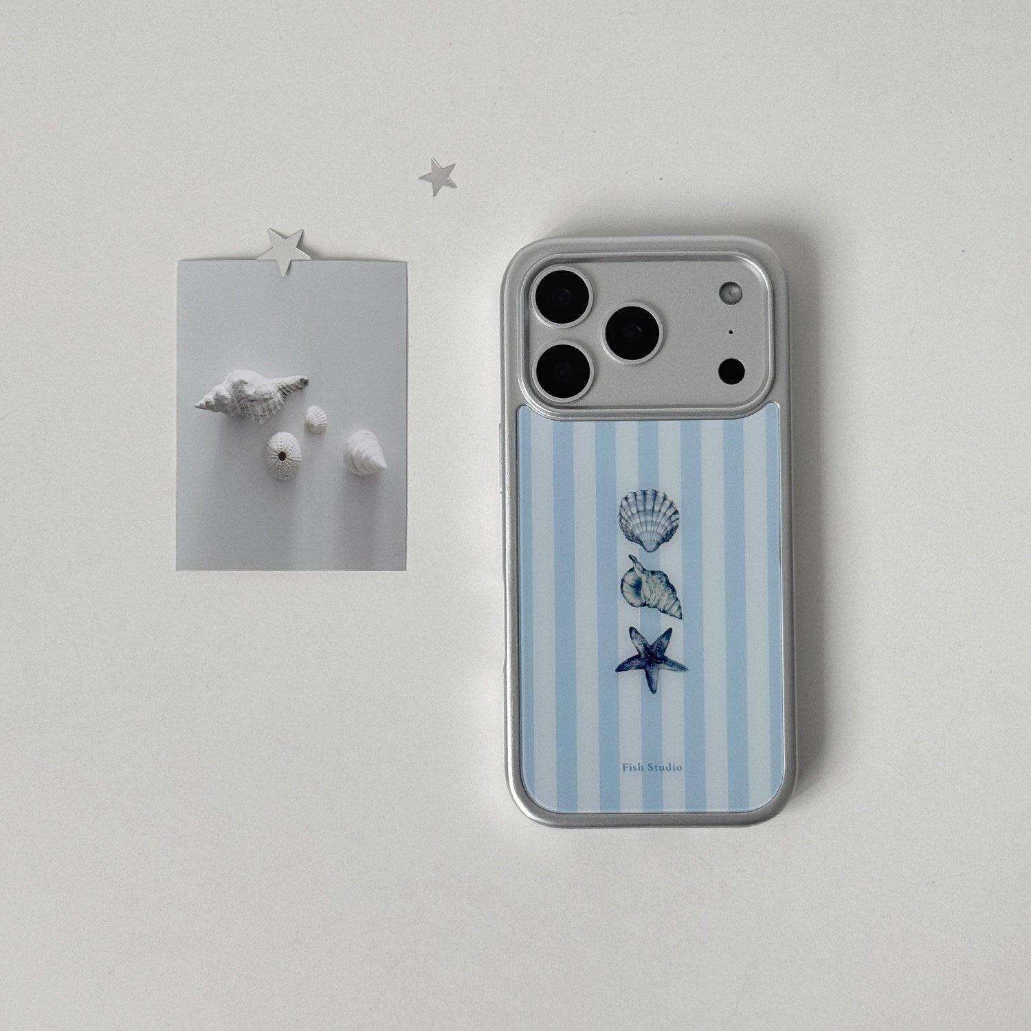 Striped Starfish Phone Case-FI007G