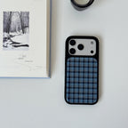 Plaid Resin Epoxy Phone Case-FI011R