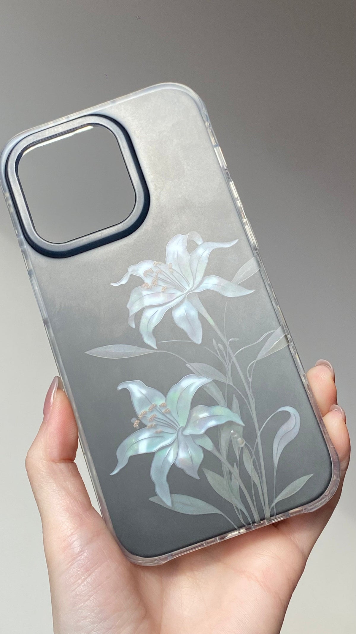 「Chinoiserie」Moonlight Flower Printed Phone Case-GY