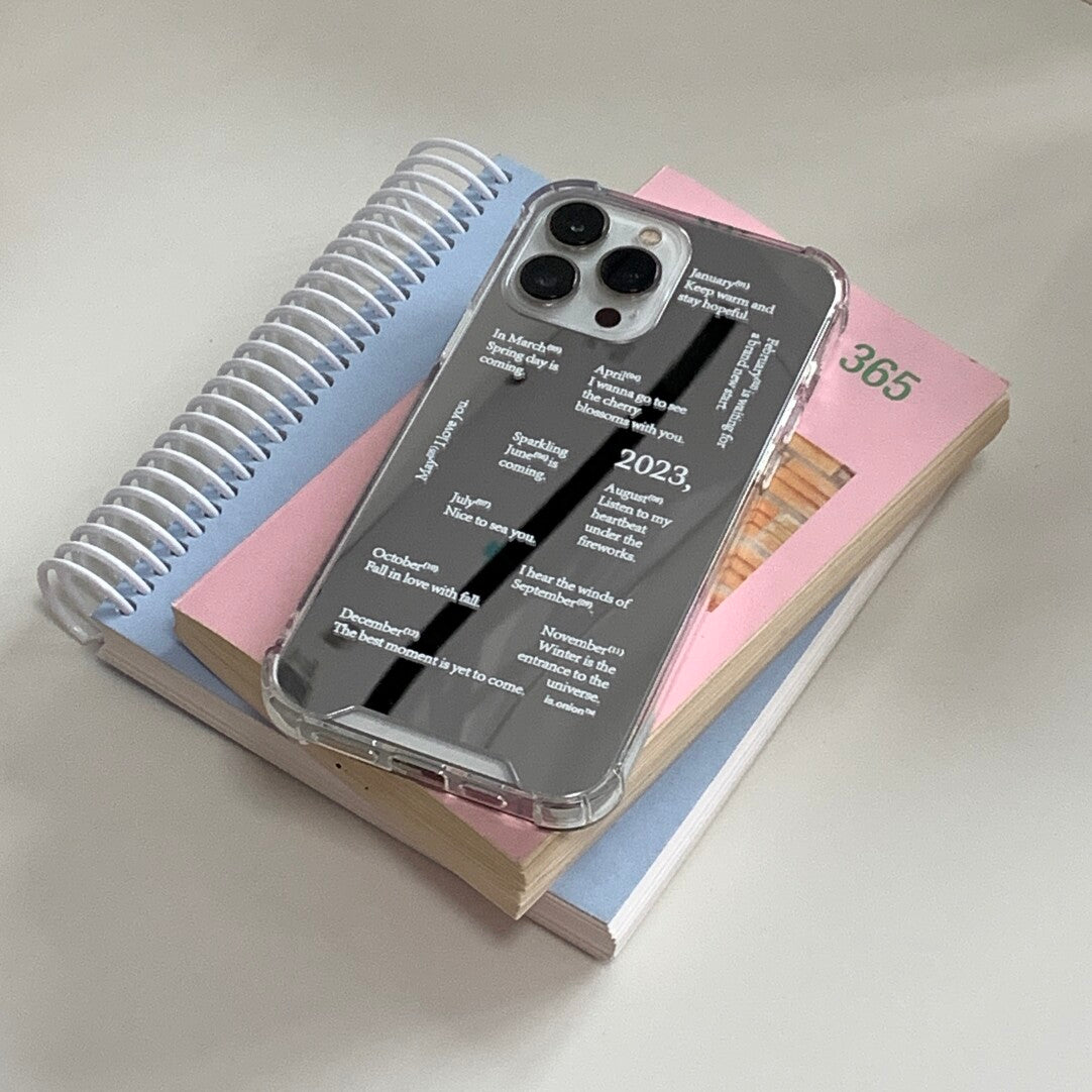 Minimalist「Miss you」Phone Case - Aesthetic Poem & Quote Soft TPU - BYY