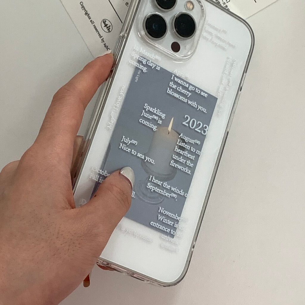 Minimalist「Miss you」Phone Case - Aesthetic Poem & Quote Soft TPU - BYY