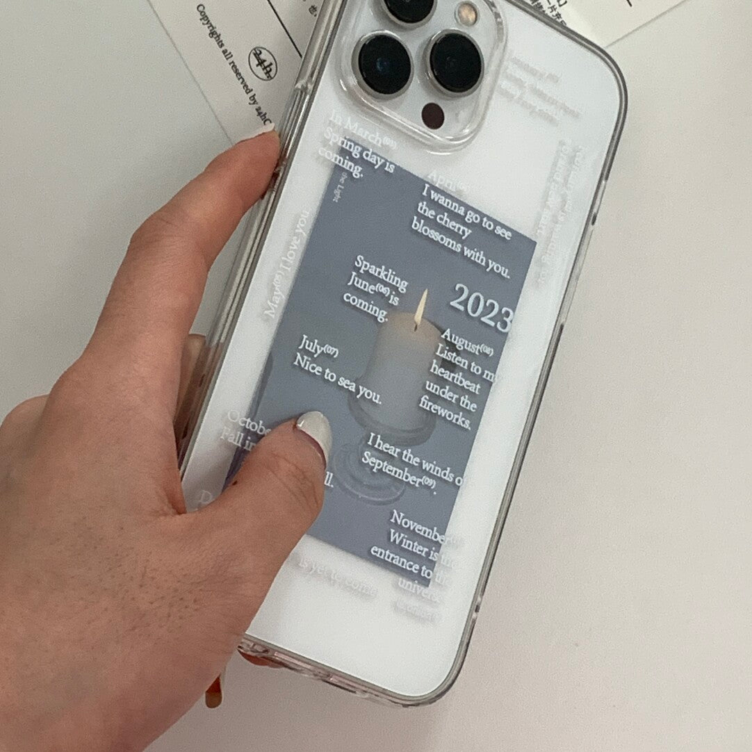 Minimalist「Miss you」Phone Case - Aesthetic Poem & Quote Soft TPU - BYY