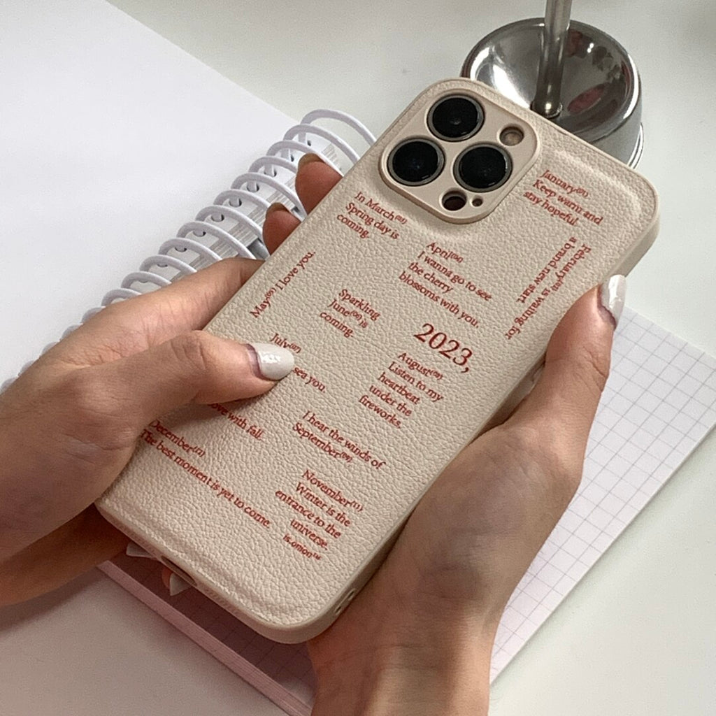 Minimalist「Miss you」Phone Case - Aesthetic Poem & Quote Soft TPU - BYY
