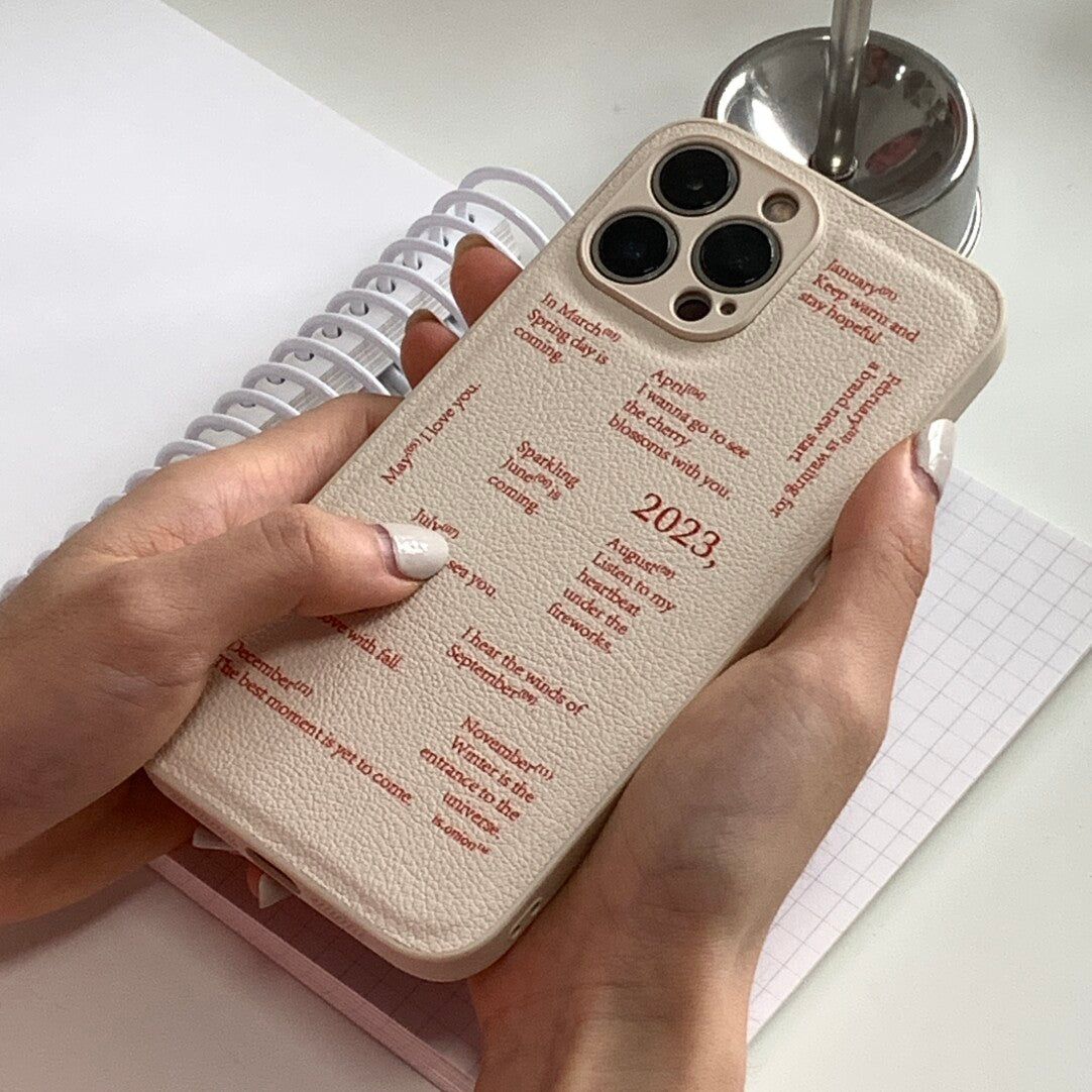 Minimalist「Miss you」Phone Case - Aesthetic Poem & Quote Soft TPU - BYY