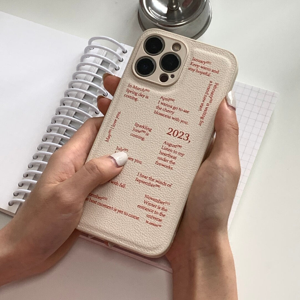 Minimalist「Miss you」Phone Case - Aesthetic Poem & Quote Soft TPU - BYY