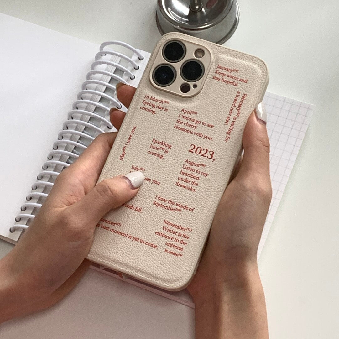 Minimalist「Miss you」Phone Case - Aesthetic Poem & Quote Soft TPU - BYY