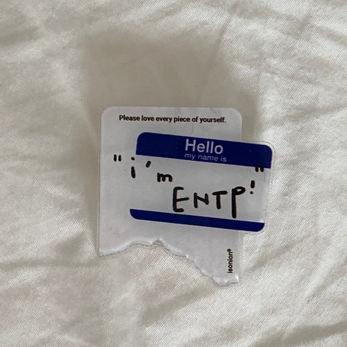 Aesthetic “I'm” Phone Case with MBTI Label Grip Stand - BYY