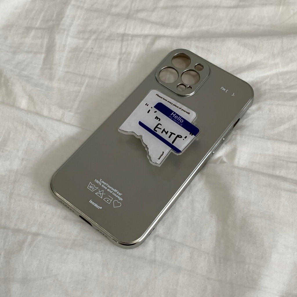 Aesthetic “I'm” Phone Case with MBTI Label Grip Stand - BYY