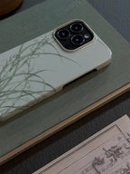 「Chinoiserie」Orchid Grass Chinese Traditional Painting Phone Case | iPhone Case | Three Fleas