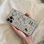 Cute Hand-Drawn Puppy Illustration Phone Case MagSafe - BYY