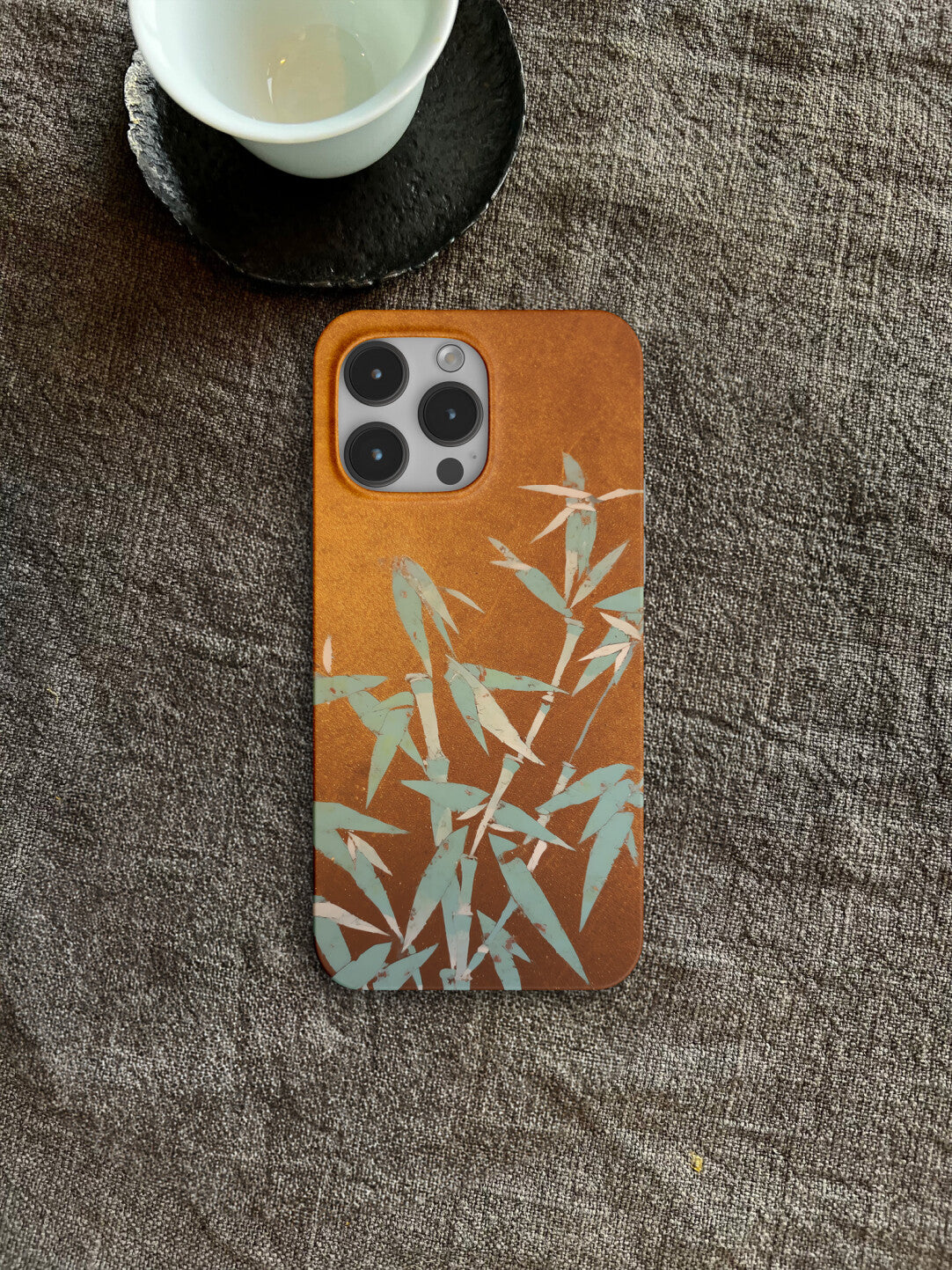 Chinoiserie Emerald Bamboo Phone Case Film Print-GY