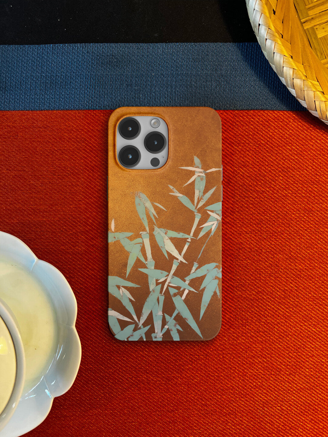 Chinoiserie Emerald Bamboo Phone Case Film Print-GY