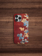 Chinoiserie Floral Red Phone Case Film Print-GY