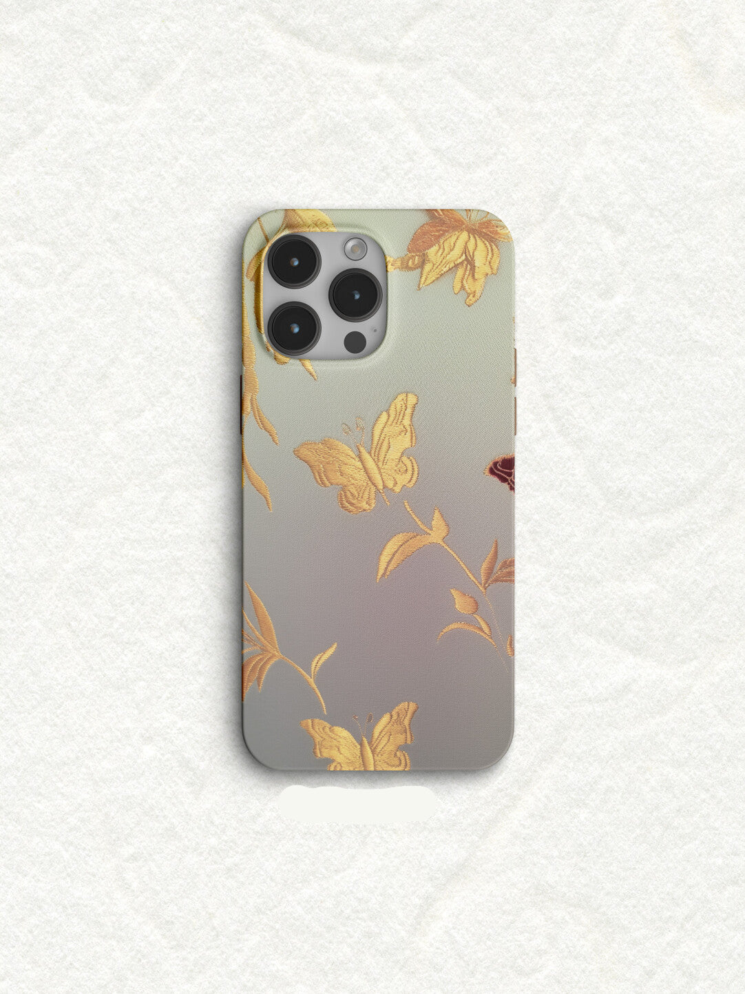 Chinoiserie Golden Branch & Butterfly Phone Case Film Print-GY