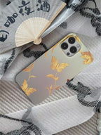 Chinoiserie Golden Branch & Butterfly Phone Case Film Print-GY
