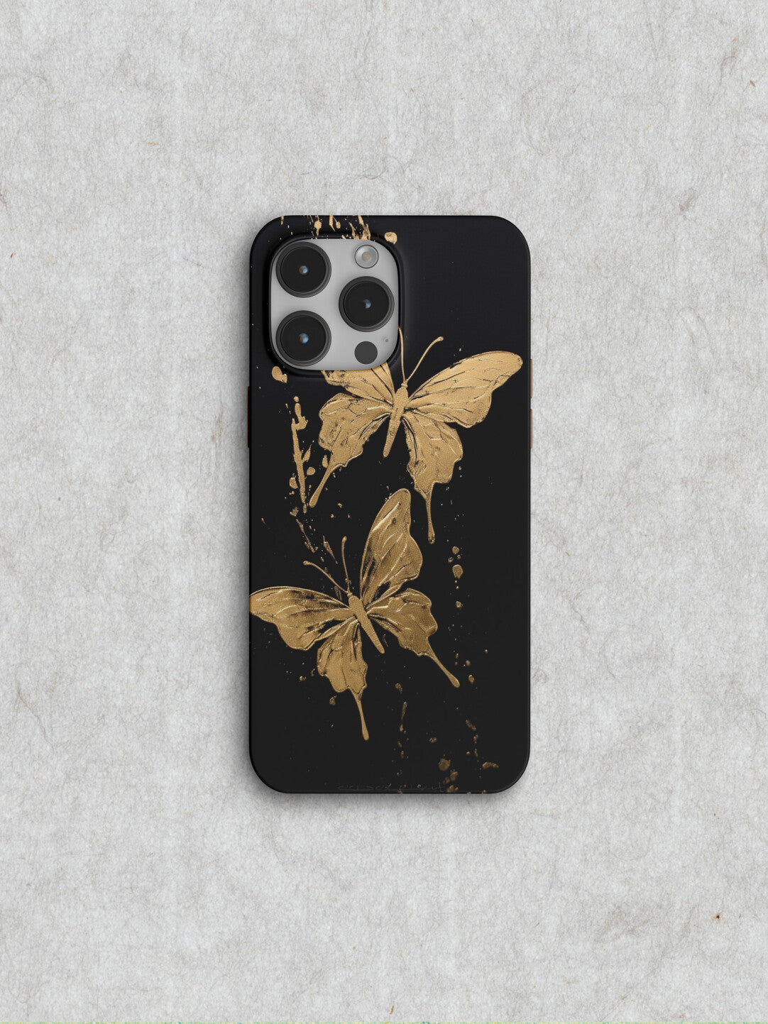 Chinoiserie Golden Butterflies Phone Case Film Print-GY