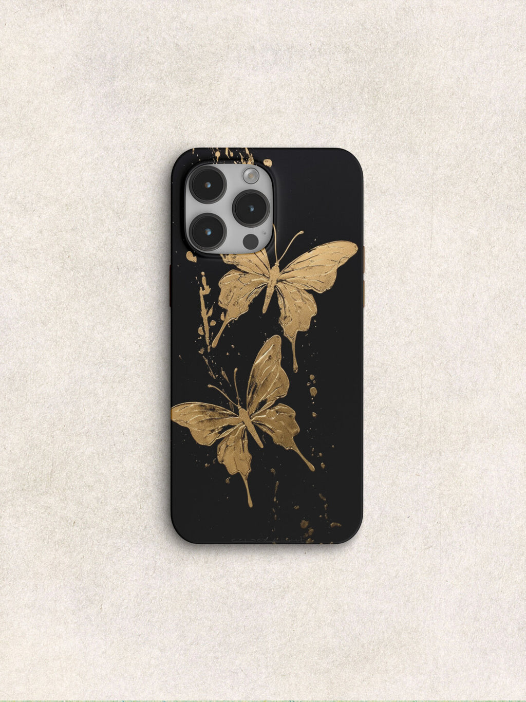 Chinoiserie Golden Butterflies Phone Case Film Print-GY