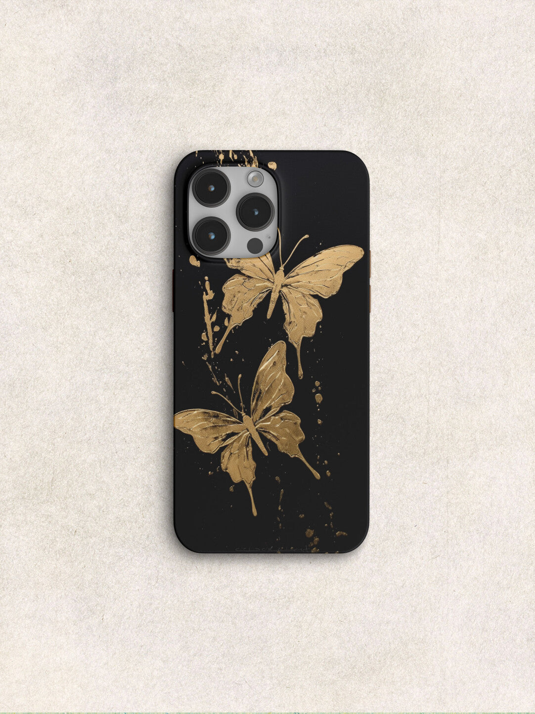 Chinoiserie Golden Butterflies Phone Case Film Print-GY