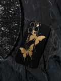 Chinoiserie Golden Butterflies Phone Case Film Print-GY