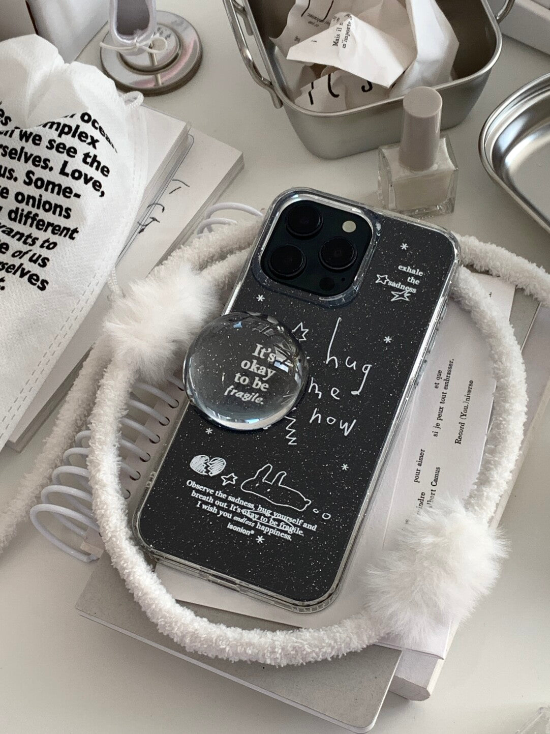 Transparent Minimalist Phone Case with Detachable Card Holder MagSafe - BYY