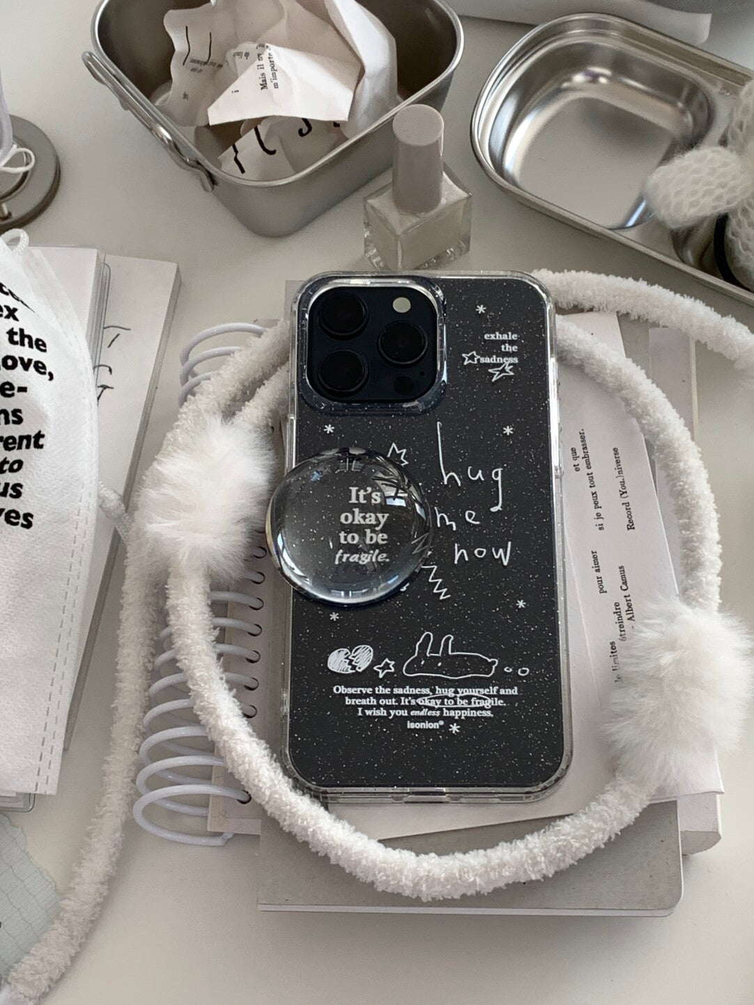 Transparent Minimalist Phone Case with Detachable Card Holder MagSafe - BYY