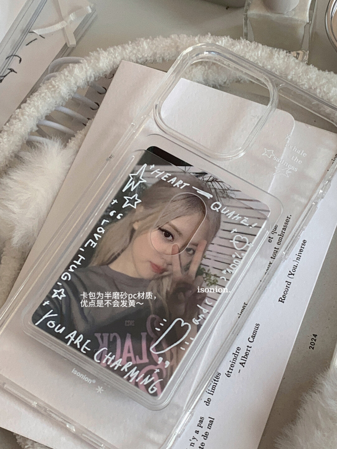 Transparent Minimalist Phone Case with Detachable Card Holder MagSafe - BYY