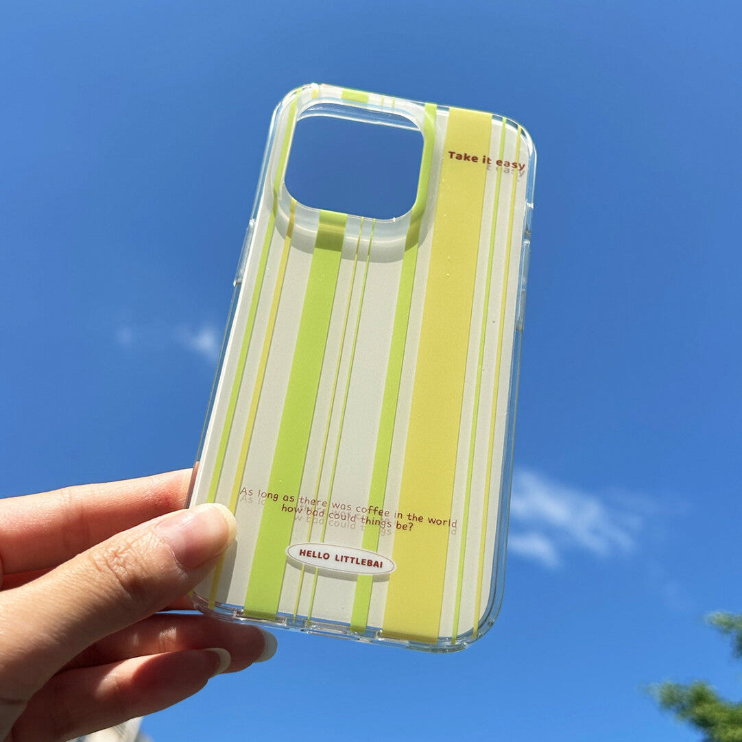 Green&Yellow Stripes Phone Case - LB0007IMD
