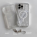 Hakuna Matata Clear Phone Case with Fine Glitter MagSafe - BYY