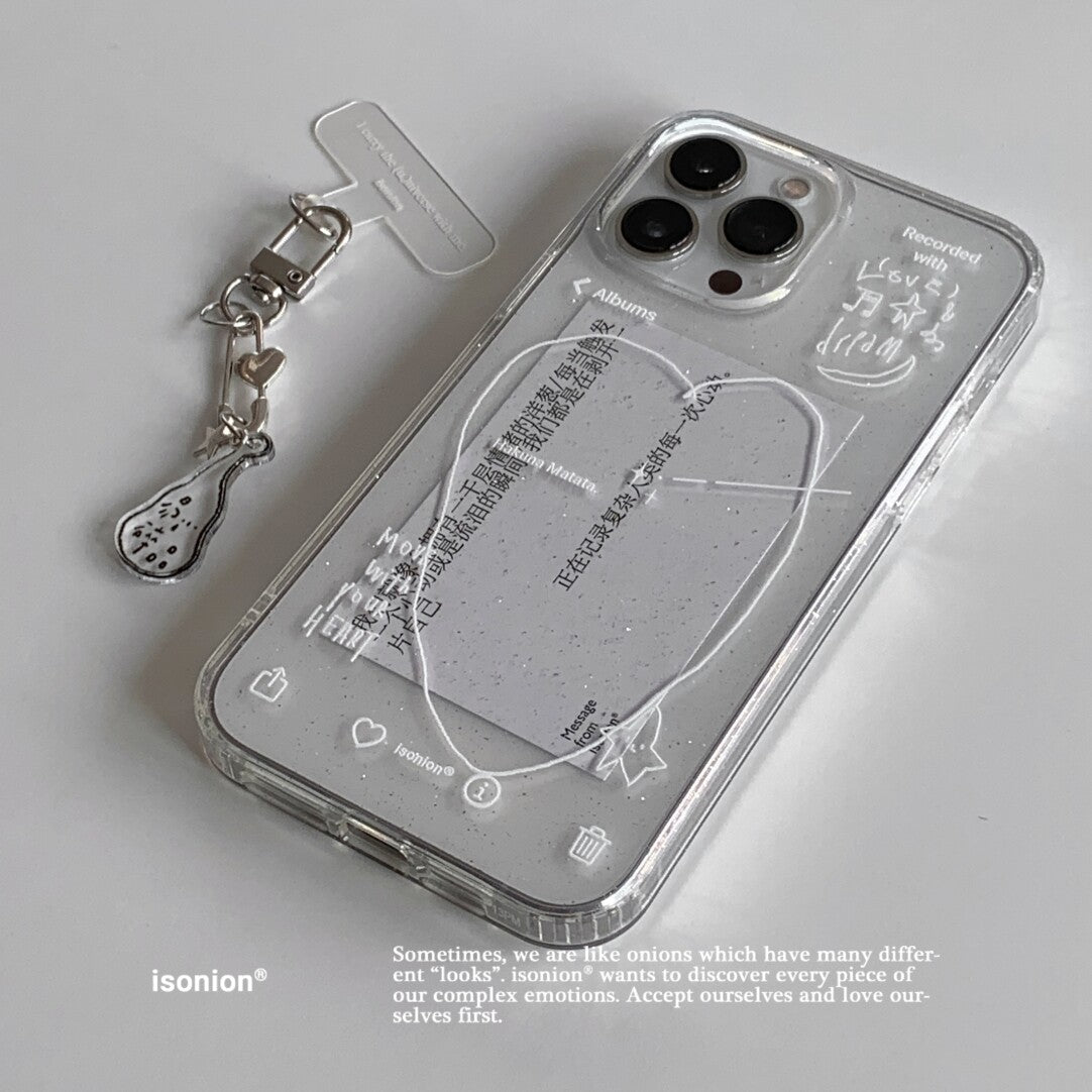 Hakuna Matata Clear Phone Case with Fine Glitter MagSafe - BYY