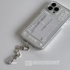 Hakuna Matata Clear Phone Case with Fine Glitter MagSafe - BYY